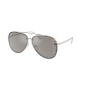 Zilveren Spiegel Zonnebril Michael Kors , Gray , Unisex