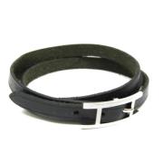 Pre-owned Leather bracelets Hermès Vintage , Black , Dames