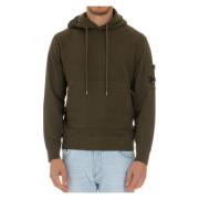 Groene hoodie met voorzak C.p. Company , Green , Heren