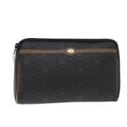 Pre-owned Leather clutches Dior Vintage , Black , Dames