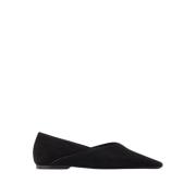 Zwarte Suède Ronde Neus Ballerinas TotêMe , Black , Dames