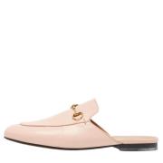 Pre-owned Leather mules Gucci Vintage , Pink , Dames