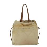 Pre-owned Leather shoulder-bags Prada Vintage , Beige , Dames