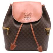 Pre-owned Leather backpacks Celine Vintage , Brown , Dames