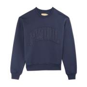 Navy Crew Neck Sweatshirt met Applique Paloma Wool , Blue , Dames