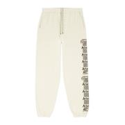 Sweatpants met antiek kolomprint Aries , Beige , Heren