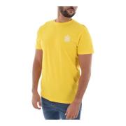 Icon Surf T-shirt 100% Katoen Bikkembergs , Yellow , Heren
