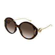 Stijlvolle Gg1202S Zonnebril Gucci , Brown , Dames