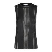 Zwarte Mouwloze Top Helmut Lang , Black , Dames