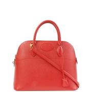 Pre-owned Fabric handbags Hermès Vintage , Red , Dames