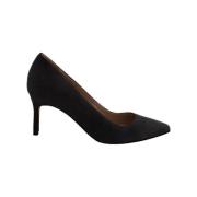 Pre-owned Suede heels Manolo Blahnik Pre-owned , Black , Dames