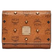 Pre-owned Coated canvas wallets MCM Pre-owned , Brown , Dames