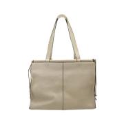 Pre-owned Leather shoulder-bags Loewe Pre-owned , Beige , Dames