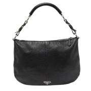 Pre-owned Leather handbags Prada Vintage , Black , Dames