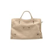 Pre-owned Leather handbags Balenciaga Vintage , Pink , Dames