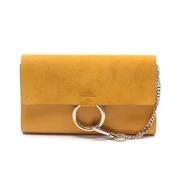 Pre-owned Leather wallets Chloé Pre-owned , Orange , Dames
