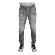 Grijze Slim Fit Denim Jeans Dsquared2 , Gray , Heren