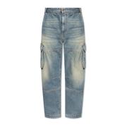 Jeans D-Fish-Cargo L.32 Diesel , Blue , Heren