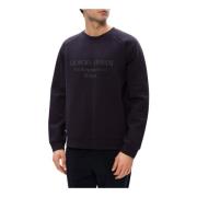 Sweatshirt met logo Giorgio Armani , Gray , Heren
