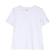 Wit T-shirt met ronde halslijn Max Mara , White , Dames