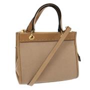 Pre-owned Leather celine-bags Celine Vintage , Beige , Dames