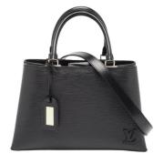 Pre-owned Leather totes Louis Vuitton Vintage , Black , Dames