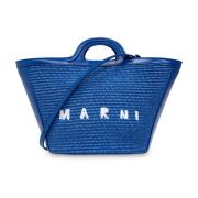 Tropicalia Shopper Tas Marni , Blue , Dames