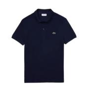 Slim Pique Polo Korte Mouw Lacoste , Blue , Heren