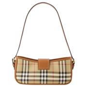 Leather shoulder-bags Burberry , Brown , Dames