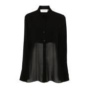 Vloeibare viscose shirt Sportmax , Black , Dames