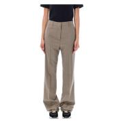 Beige Wol Pantalon Golden Goose , Gray , Dames