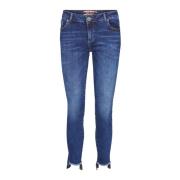 Slim-Fit Blue Denim Jeans MOS Mosh , Blue , Dames