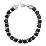 Arabesque Beaded Bracelet Zwart Sieraden Emanuele Bicocchi , Black , H...