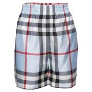Pre-owned Silk bottoms Burberry Vintage , Blue , Dames