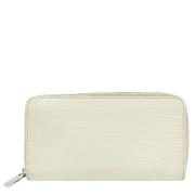 Pre-owned Leather clutches Louis Vuitton Vintage , White , Dames