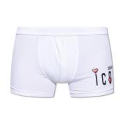 Boxershorts met logo Dsquared2 , White , Heren