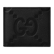 Leren portemonnee met Jumbo GG-logo Gucci , Black , Heren