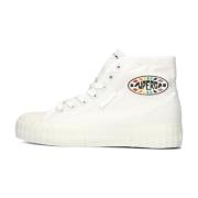 Strip Multic Logo Hoge Sneakers Superga , White , Dames