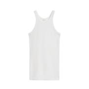 Geribbeld Jersey Tanktop Sportmax , White , Dames