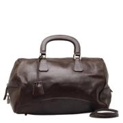 Pre-owned Leather prada-bags Prada Vintage , Brown , Dames