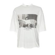 Mick Jagger Oversized Tee Anine Bing , White , Heren