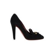 Pre-owned Suede heels Gucci Vintage , Black , Dames