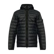 Blauwe Winterjassen Stone Island , Blue , Heren