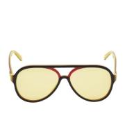 Pre-owned Acetate sunglasses Gucci Vintage , Yellow , Heren