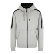 Logo Series Sweatjacke Emporio Armani EA7 , Gray , Heren