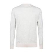 Round-neck Knitwear Eleventy , Gray , Heren