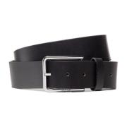 Leren Riem Herfst/Winter Collectie Calvin Klein , Black , Heren