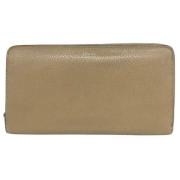 Pre-owned Leather wallets Celine Vintage , Beige , Dames