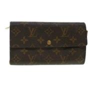 Pre-owned Canvas wallets Louis Vuitton Vintage , Brown , Dames