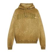 Sweatshirt met een vintage effect Dsquared2 , Green , Heren